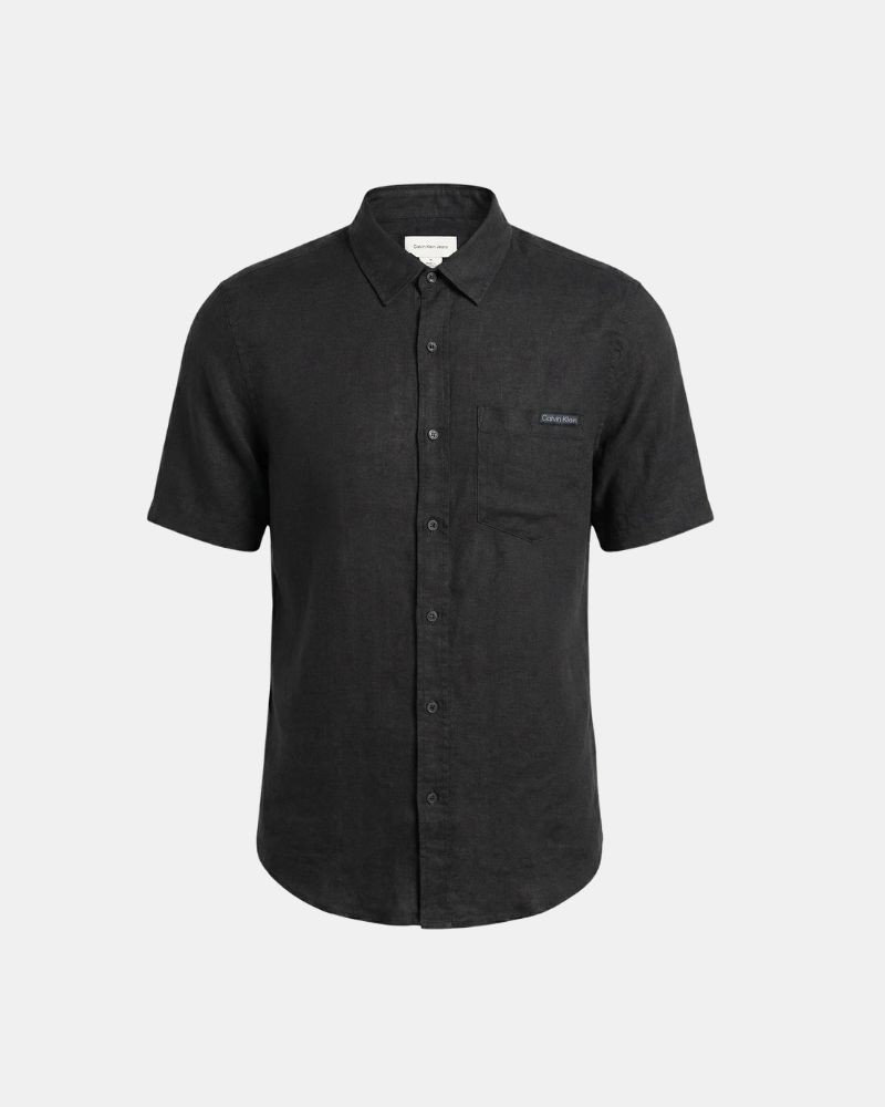 Camisas Manga curta Homem CALVIN KLEIN Preto LV04RF120GUB1