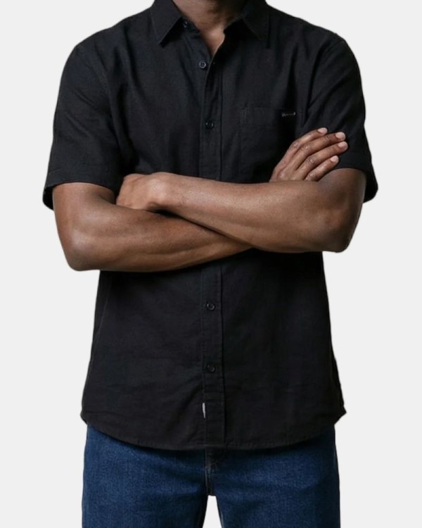 Camisas Manga curta Homem CALVIN KLEIN Preto LV04RF120GUB1