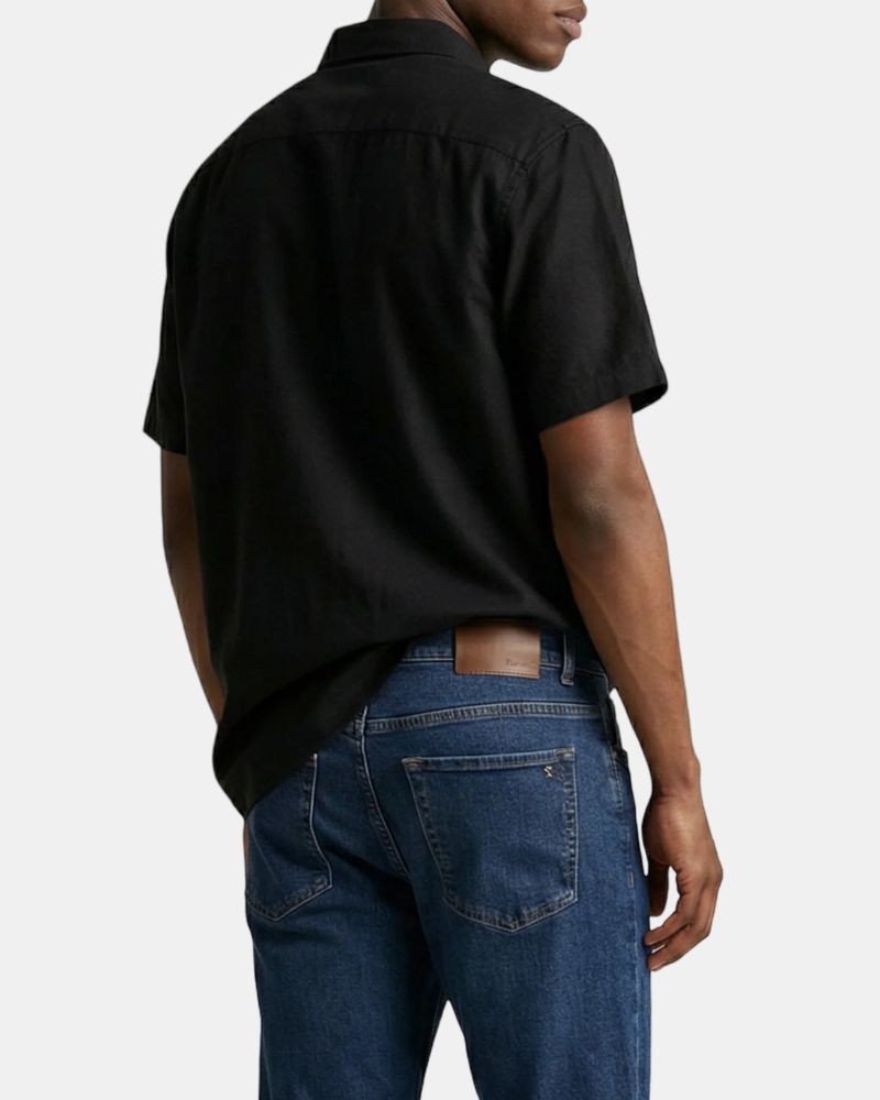 Camisas Manga curta Homem CALVIN KLEIN Preto LV04RF120GUB1