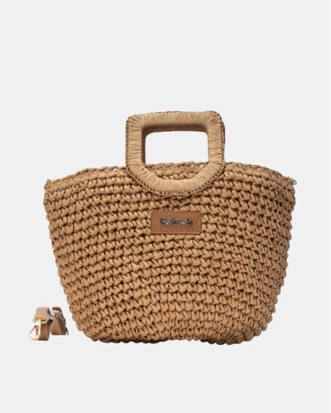Bolsos Rafia Mujer REFRESH Marrón 183401