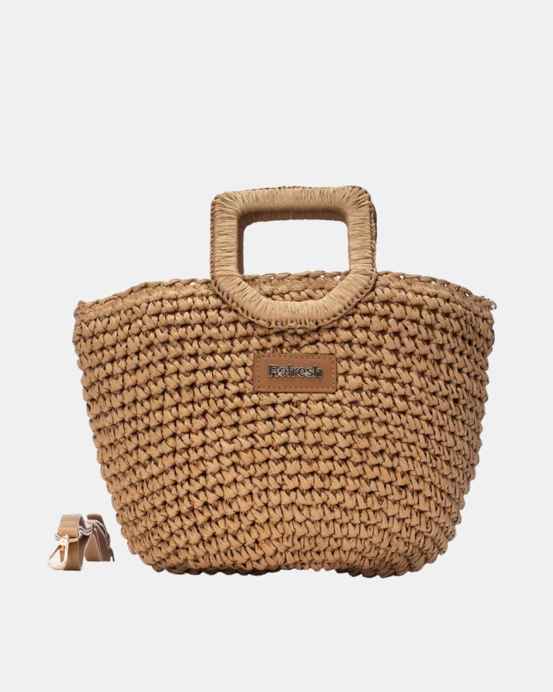 Bolsos Rafia Mujer REFRESH Marrón 183401