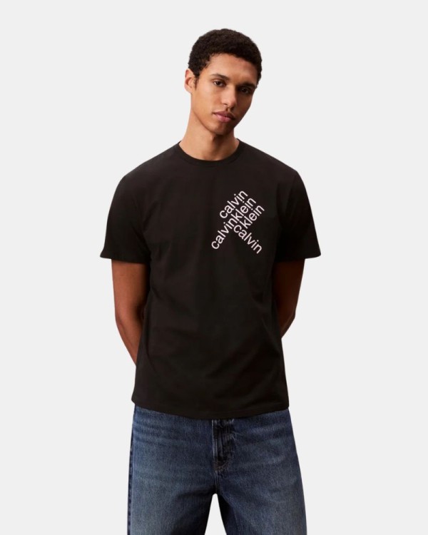 Camisetas Manga corta Hombre CALVIN KLEIN Negro LV04RC832GUB1