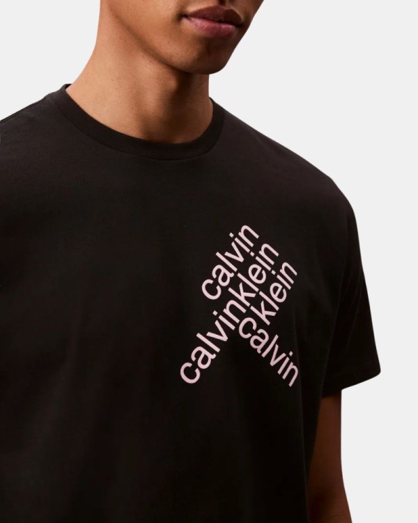 Camisetas Manga corta Hombre CALVIN KLEIN Negro LV04RC832GUB1