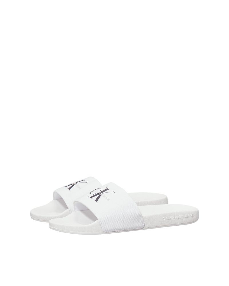 Sandalias Chancletas Hombre CALVIN KLEIN Blanco YM0YM0127101W