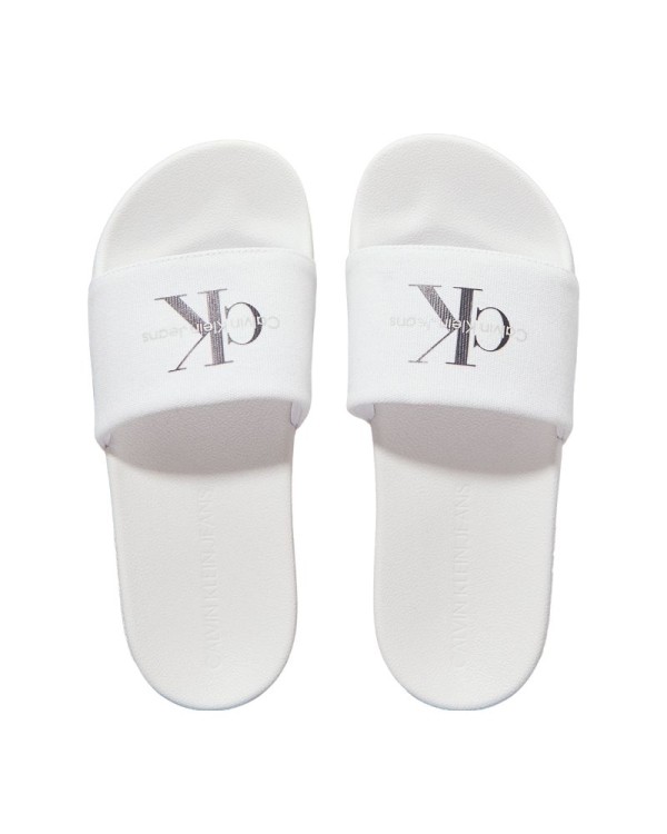 Sandalias Chancletas Hombre CALVIN KLEIN Blanco YM0YM0127101W