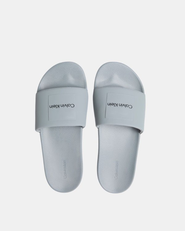 Sandalias Chancletas Hombre CALVIN KLEIN Gris HM0HM01754PDQ