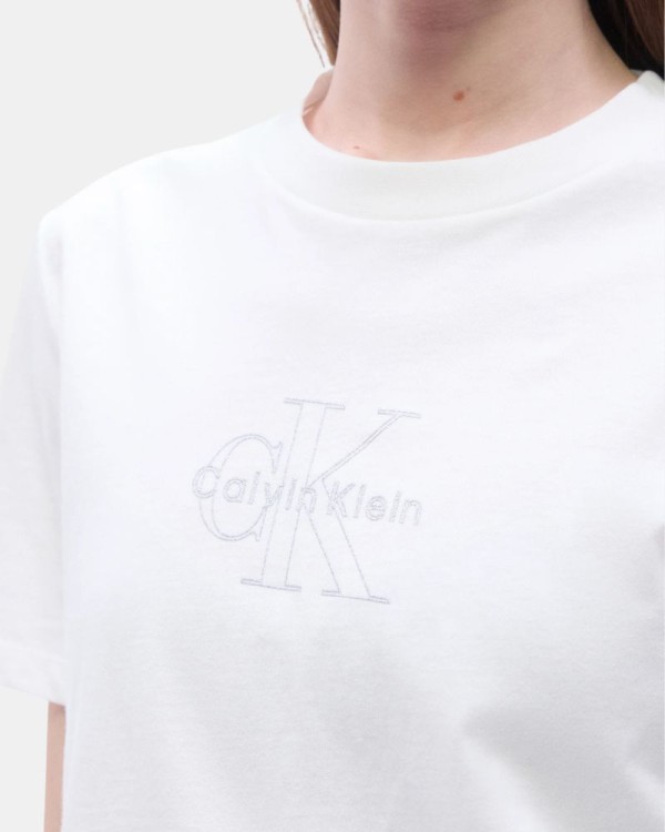 Camisetas Manga corta Mujer CALVIN KLEIN Blanco LV047F831G