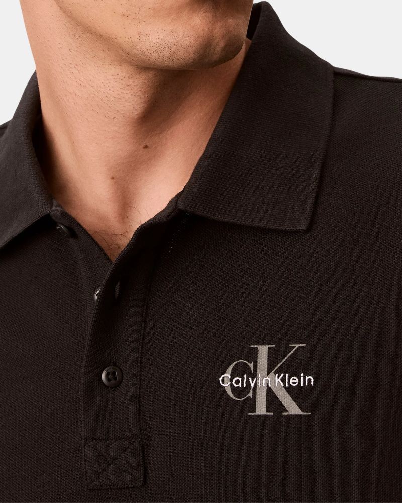 Camisetas Manga corta Polos Hombre CALVIN KLEIN Negro LV04RF209GUB1