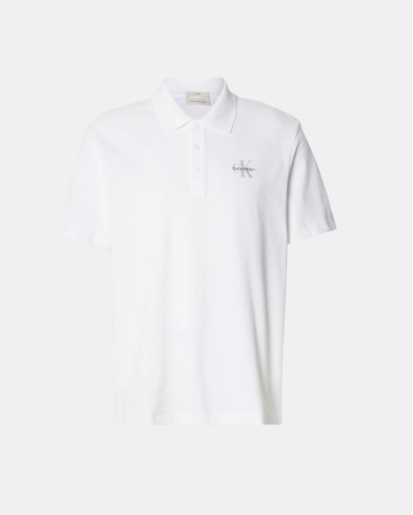 Camisetas Manga corta Polos Hombre CALVIN KLEIN Blanco LV04RF209GYAF