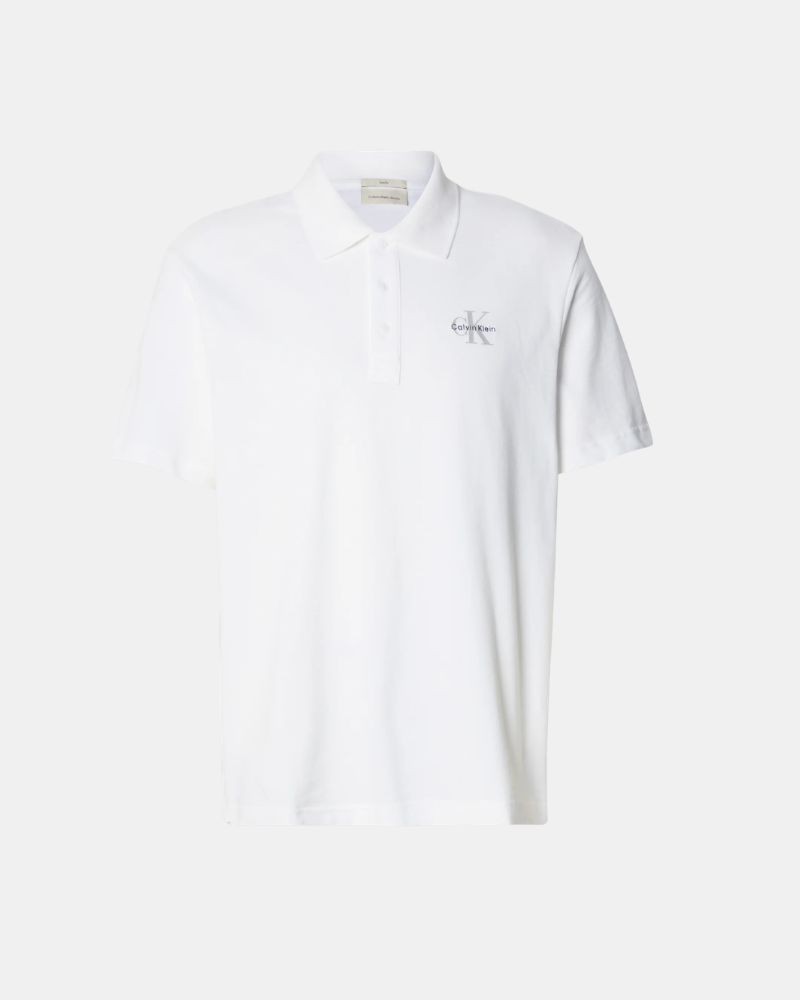 Camisetas Manga corta Polos Hombre CALVIN KLEIN Blanco LV04RF209GYAF