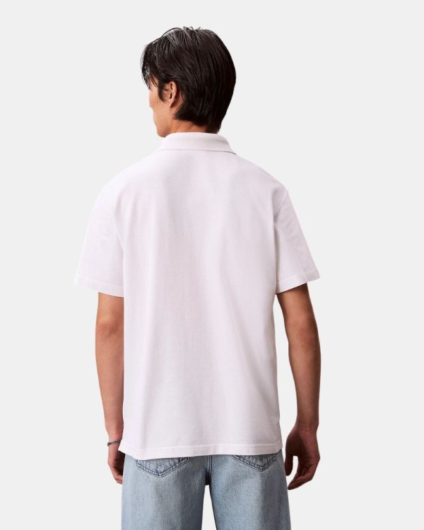 Camisetas Manga corta Polos Hombre CALVIN KLEIN Blanco LV04RF209GYAF