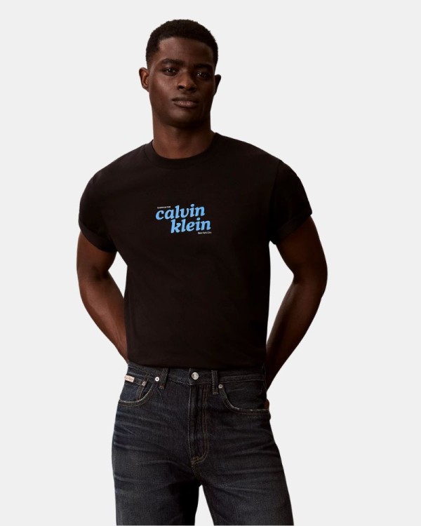 Camisetas Manga corta Hombre CALVIN KLEIN Negro LV04RG815GUB1