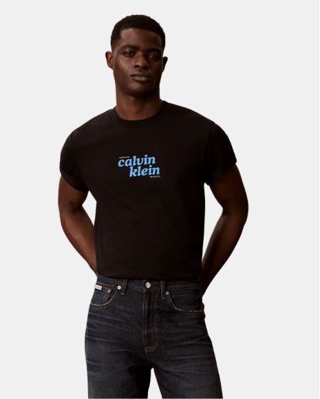 Camisetas Manga corta Hombre CALVIN KLEIN Negro LV04RG815GUB1
