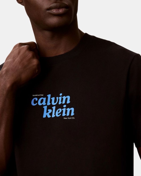 Camisetas Manga corta Hombre CALVIN KLEIN Negro LV04RG815GUB1