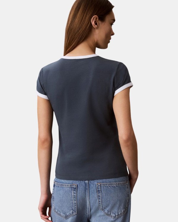 Camisetas Manga corta Mujer CALVIN KLEIN Azul LV047G803GCEG