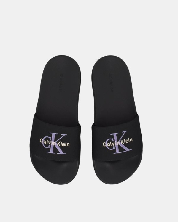 Sandalias Chancletas Mujer CALVIN KLEIN Negro HW0HW02958