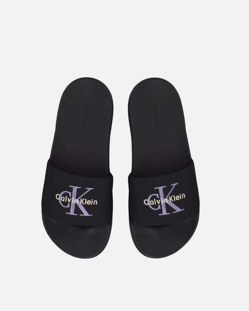 Sandalias Chancletas Mujer CALVIN KLEIN Negro HW0HW02958