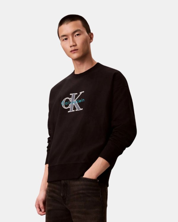 Sudaderas Sin capucha Hombre CALVIN KLEIN Negro LV04RE200G