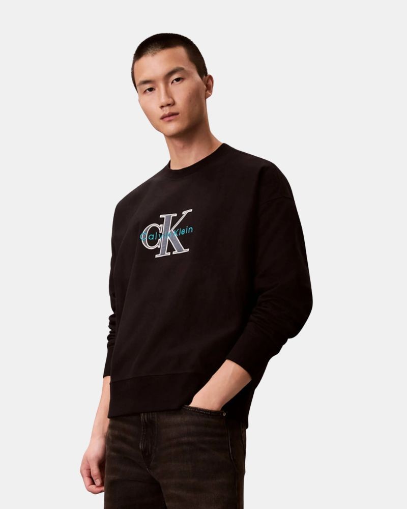 Sudaderas Sin capucha Hombre CALVIN KLEIN Negro LV04RE200G