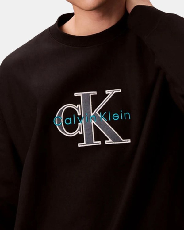 Sudaderas Sin capucha Hombre CALVIN KLEIN Negro LV04RE200G