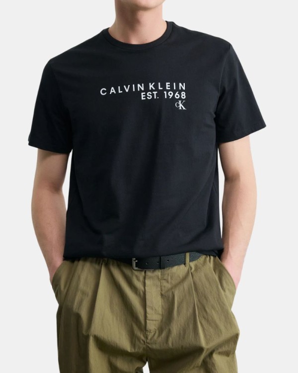 Camisetas Manga corta Hombre CALVIN KLEIN Negro LV04RF800G
