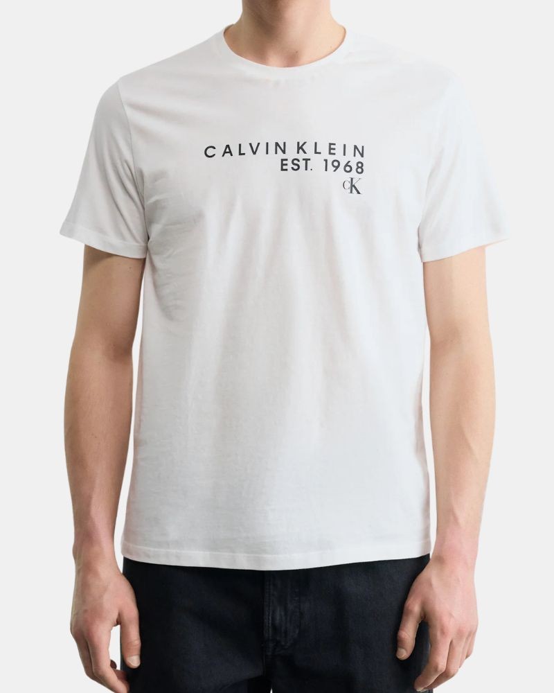 Camisetas de manga curta Homem CALVIN KLEIN Branco LV04RF800G