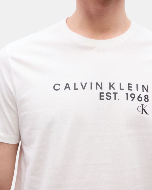 Camisetas de manga curta Homem CALVIN KLEIN Branco LV04RF800G
