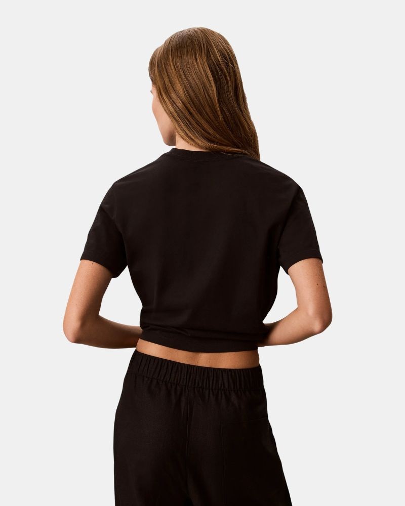 Camisetas Manga corta Mujer CALVIN KLEIN Negro LV047G831GUB1