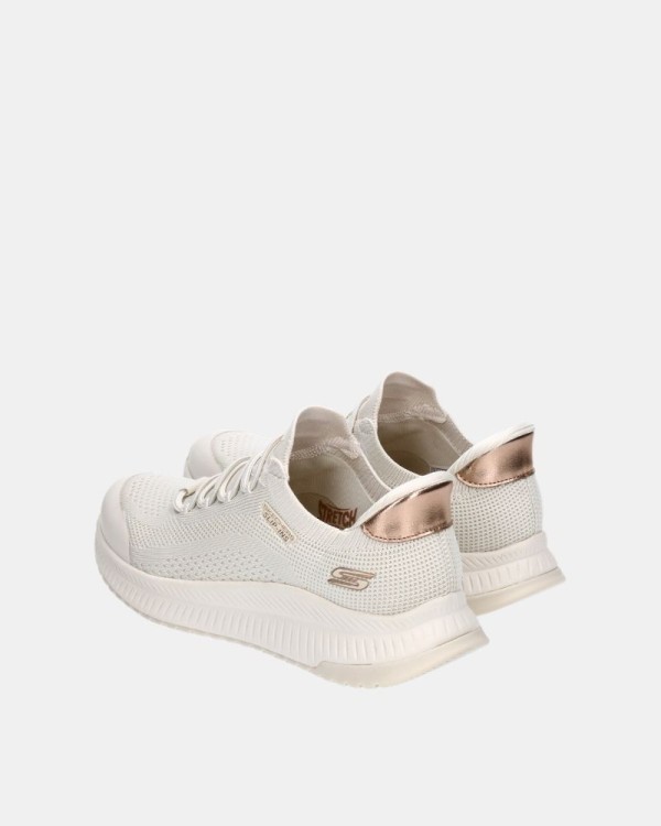 Zapatillas Bajas Mujer SKECHERS Blanco 117743 BOBS SQUAD 4