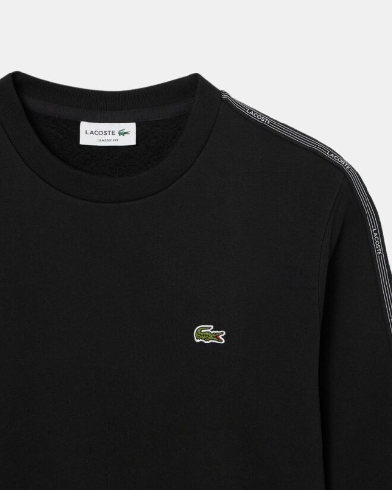 Sudaderas Sin capucha Hombre LACOSTE Negro SH0891