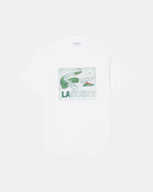 Camisetas Manga corta Hombre LACOSTE Blanco TH1446