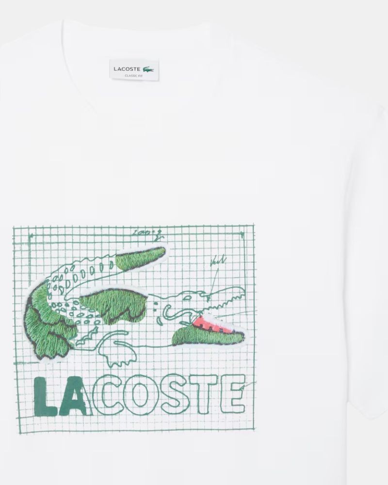 Camisetas Manga corta Hombre LACOSTE Blanco TH1446