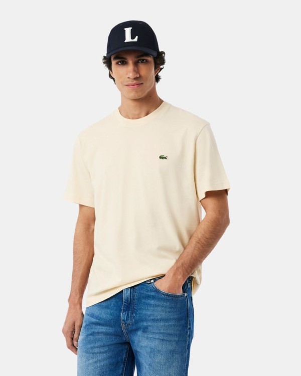 Camisetas Manga corta Hombre LACOSTE Beige TH7318