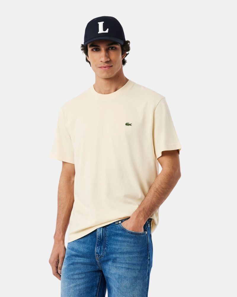 Camisetas Manga corta Hombre LACOSTE Beige TH7318