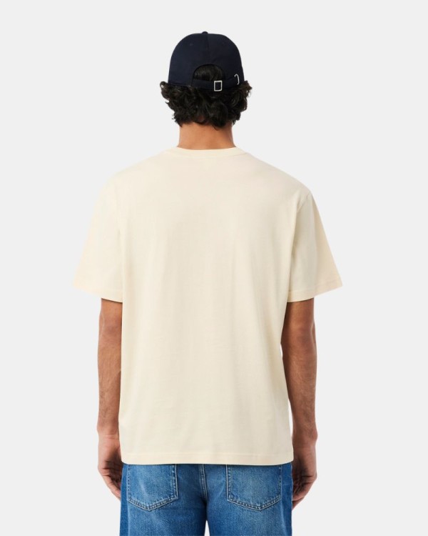 Camisetas Manga corta Hombre LACOSTE Beige TH7318