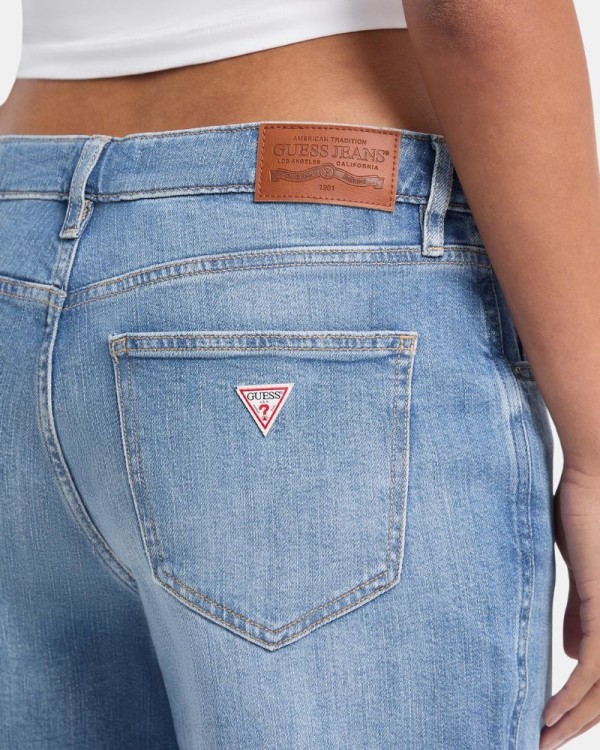 Pantalones Vaqueros Largos Mujer GUESS Azul W5YA0O D0022