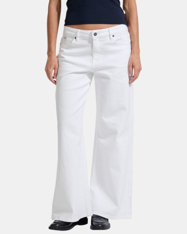 Pantalones Vaqueros Largos Mujer GUESS Blanco W5YA0O D0131