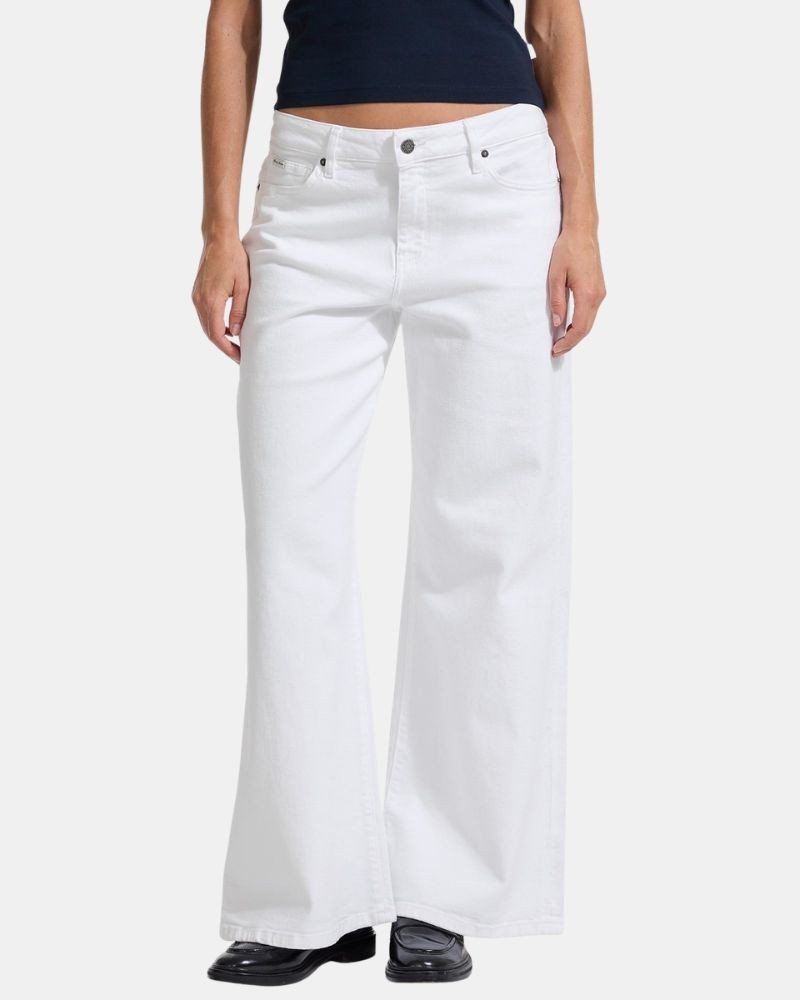 Pantalones Vaqueros Largos Mujer GUESS Blanco W5YA0O D0131