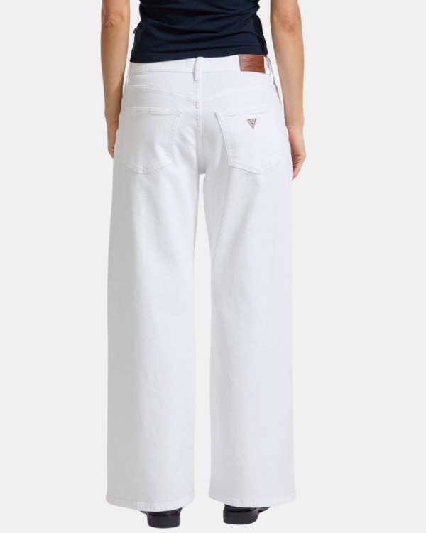 Pantalones Vaqueros Largos Mujer GUESS Blanco W5YA0O D0131