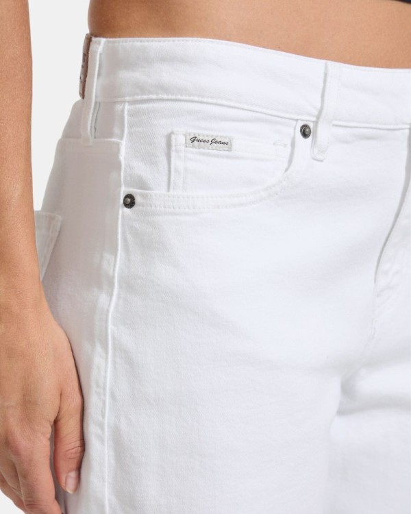Pantalones Vaqueros Largos Mujer GUESS Blanco W5YA0O D0131