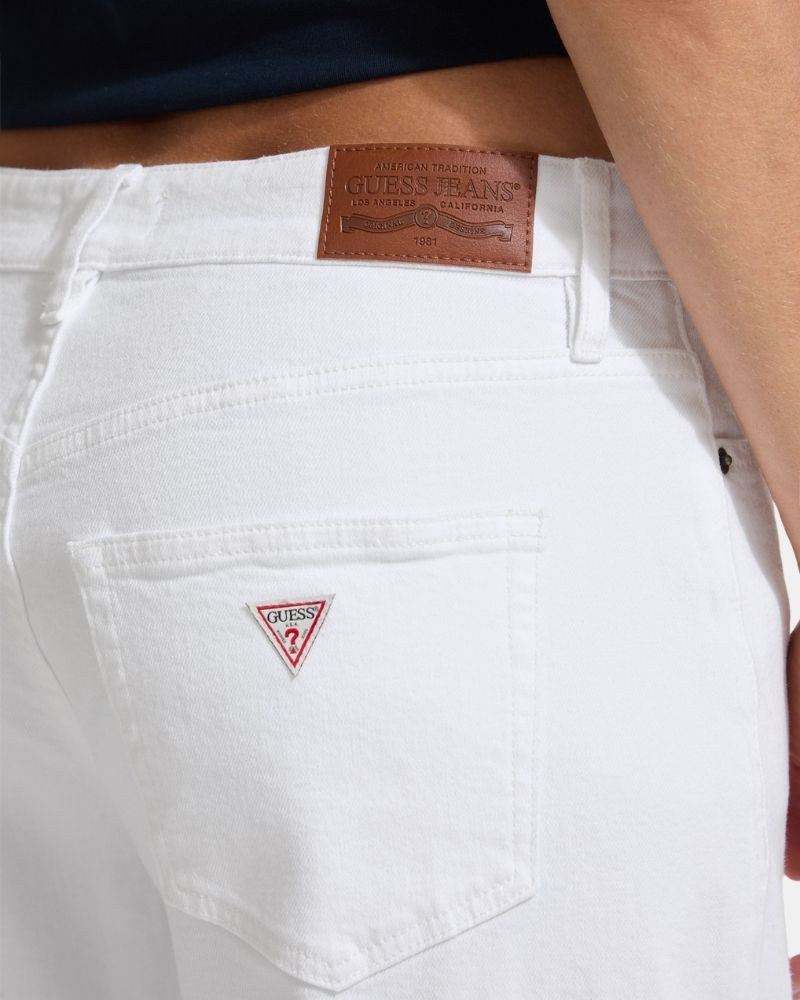 Pantalones Vaqueros Largos Mujer GUESS Blanco W5YA0O D0131