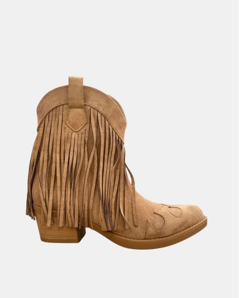 Botines Cowboy Bajos Mujer  Marrón 35 3105