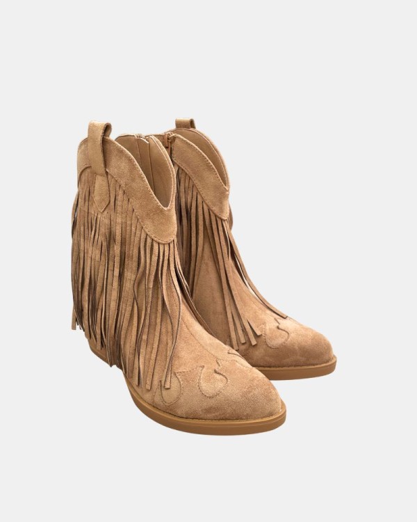 Botines Cowboy Bajos Mujer  Marrón 35 3105