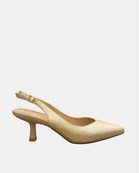 Zapatos Fiesta Abiertos Mujer  Oro 28255