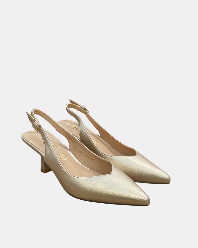 Zapatos Fiesta Abiertos Mujer  Oro 28255