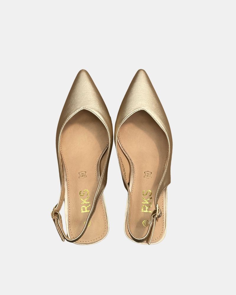 Zapatos Fiesta Abiertos Mujer  Oro 28255