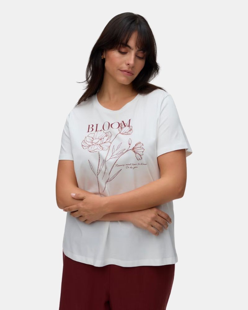 Camisetas Manga corta Mujer VERO MODA Nude 10341107 JILIADA