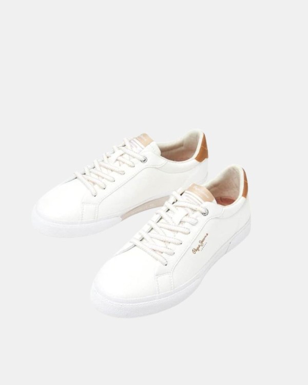 Zapatillas Bajas Mujer PEPE JEANS Blanco PLS31445 KENTON MAX