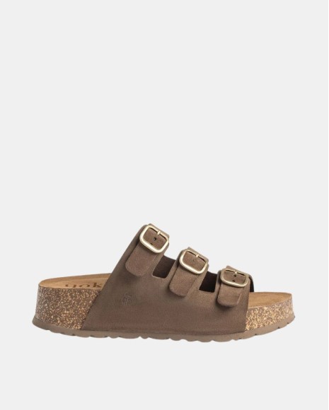 Sandalias Abiertas Mujer Yokono Marrón WIWI 263