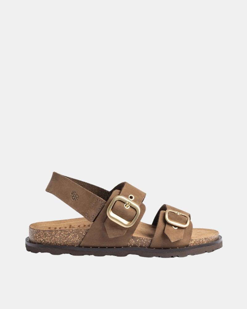 Sandalias Abiertas Mujer Yokono Marrón BOLUS 252